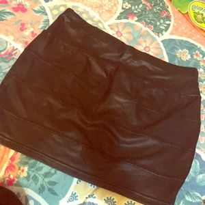 Pleather Skirt